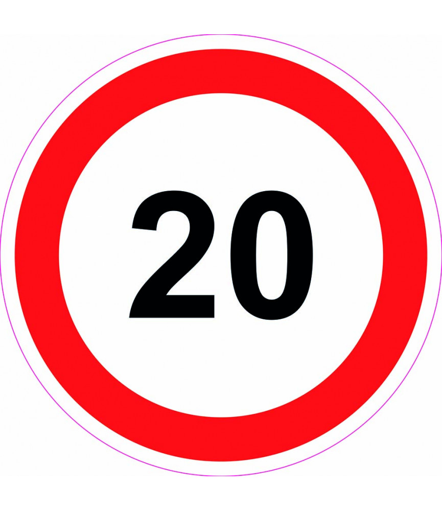 Limitation 20 km/h